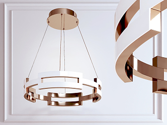 Light Luxury Chandelier 3d model