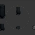 Black Industrial Curved Pipe Equipment With Multiple Sizes And Connector Fittings