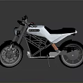 Sleek Modern Silver Motorcycle With Black Seat And Unique Frame Design