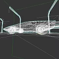 Futuristic White Car With Sleek Aerodynamic Design And Neon Lights On Dark Background