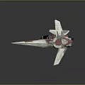 Cosmic Advanced Spacecraft Design Featuring Sharp Nose Cockpit And Futuristic Interstellar Wings