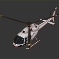 Modern Helicopter Black Hawk Combat Helicopter 3d model