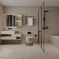 Minimalist Modern Bedroom Interior With King Bed Chandelier Nightstands And Large Windows