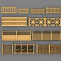Various Wooden Fence Designs With Decorative Patterns And Classic Styles