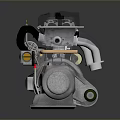 Industrial Equipment With Metal Casing Motor Assembly And Mechanical Component Parts