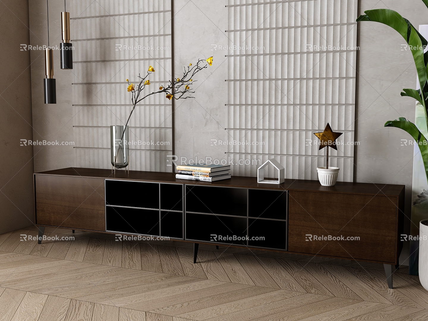 Nordic TV cabinet 3d model