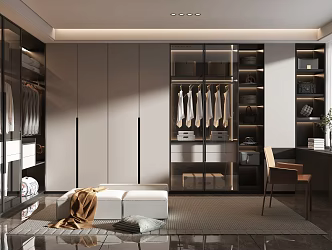 Modern Cloakroom 3d model