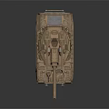 Modern Military Tank With Desert Camouflage Armor And Turret Sensors