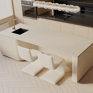 Modern dining table 3d model