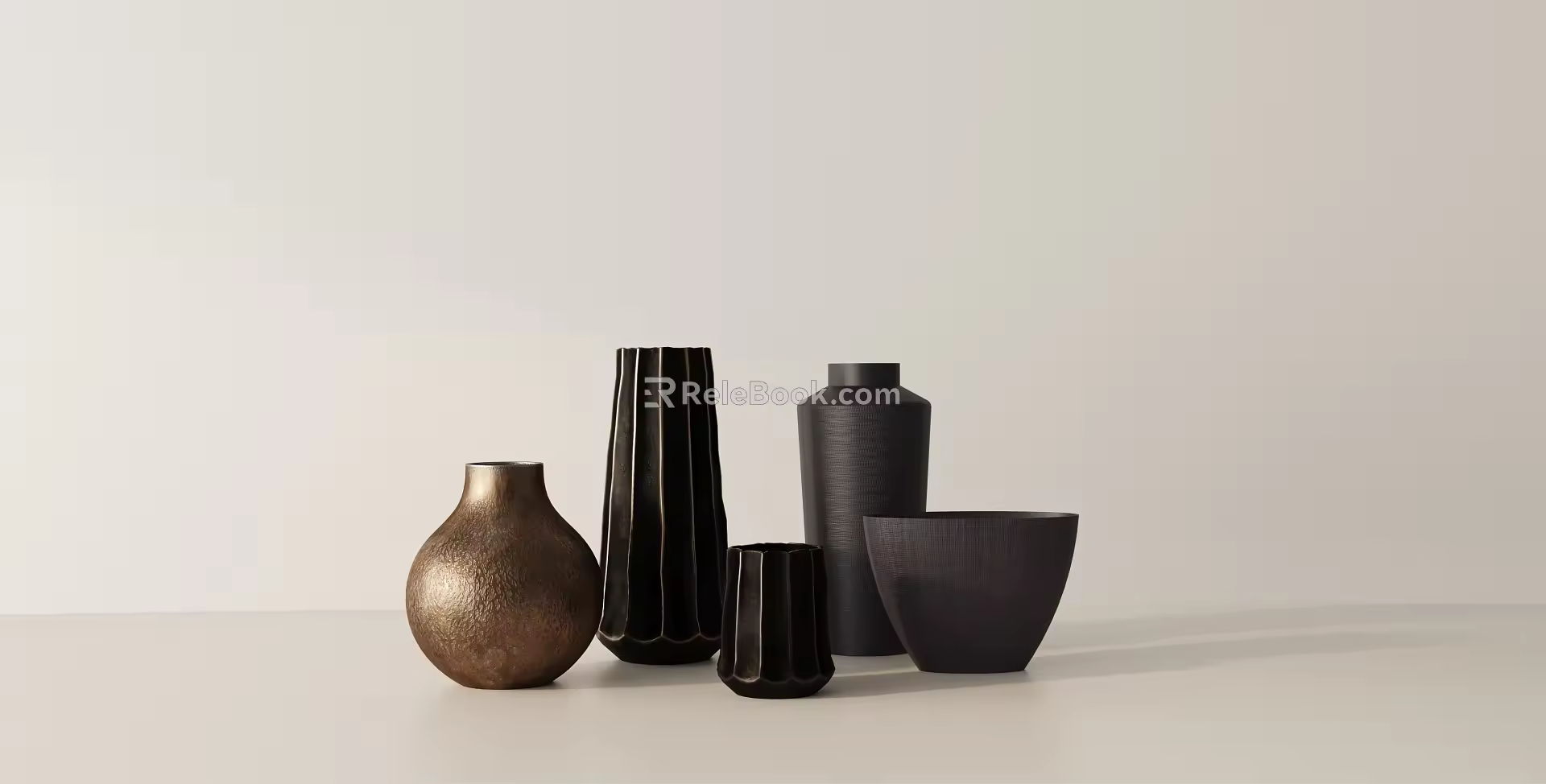 Modern ornaments combination 3d model