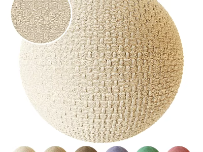 Woven Decorative Component with Intricate Pattern and Multiple Color Options for Home Decoration 3d model