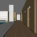 Modern SPA Sauna Interior With Wooden Walls Pool And Ambient Lighting