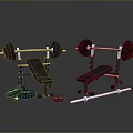 Essential Home Fitness Equipment Set With Weight Benches Barbells Racks And Plates