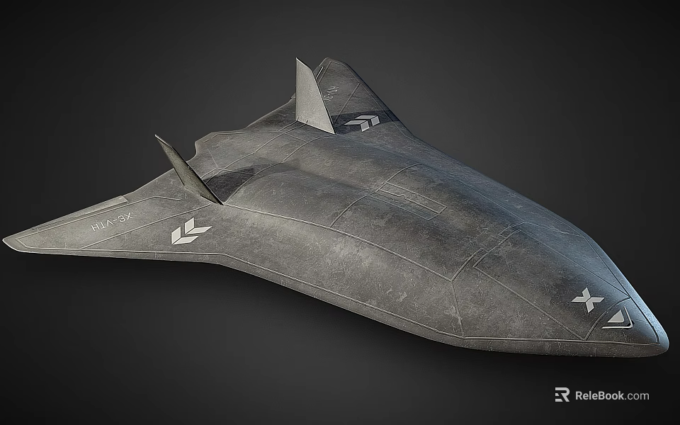 Futuristic Fighter Jet With Gray Stealth Design Aerodynamic Structure And Advanced Technology 3d model 