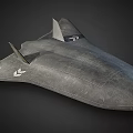Futuristic Fighter Jet With Gray Stealth Design Aerodynamic Structure And Advanced Technology 3d model