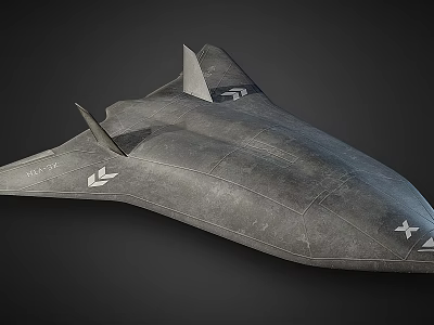 Futuristic Fighter Jet With Gray Stealth Design Aerodynamic Structure And Advanced Technology 3d model