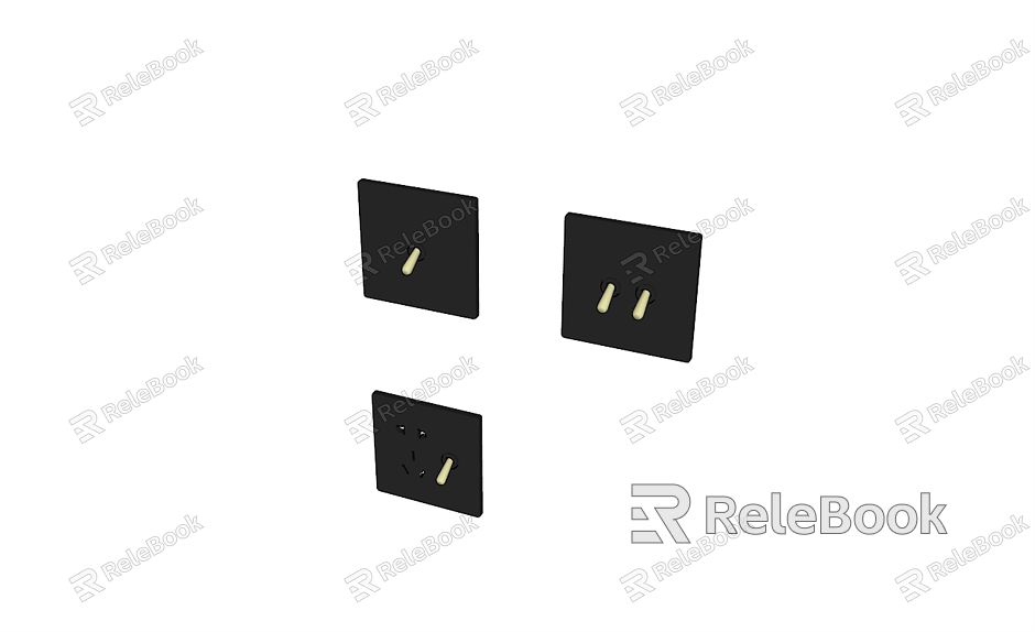 Modern switch switch socket five-hole socket model