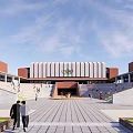 Red Brick School Architecture College Architecture University School Architecture 3d model