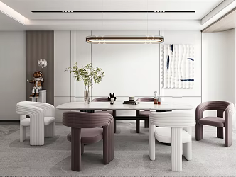 Modern Restaurant Home Restaurant 3d model