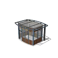 Modern Security Booth 3d model