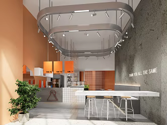 Modern Milk Tea Shop 3d model
