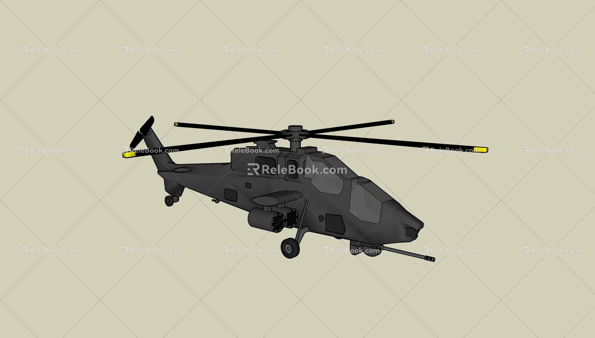 Helicopter 3d model