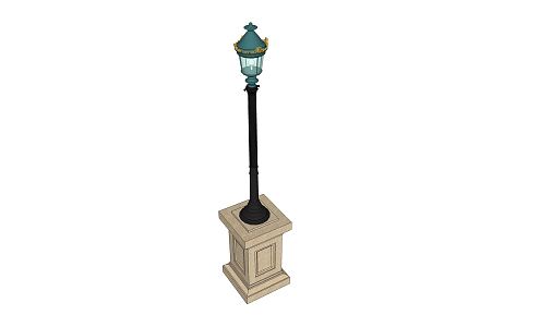 French Landscape Lights 3d model