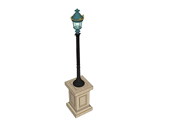 French Landscape Lights 3d model