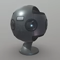 Jassway Spherical Projection Monitoring Device With Sleek Silver Design And Camera Lens