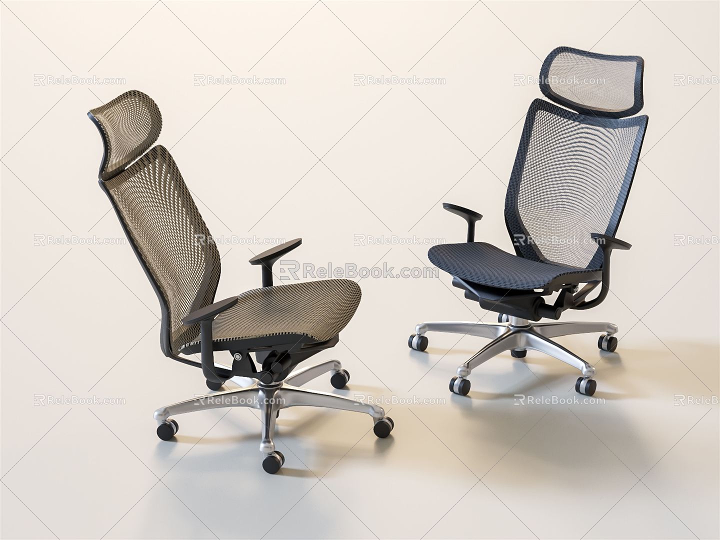 Movable office chair Modern office chair 3d model