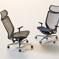 Movable office chair Modern office chair 3d model