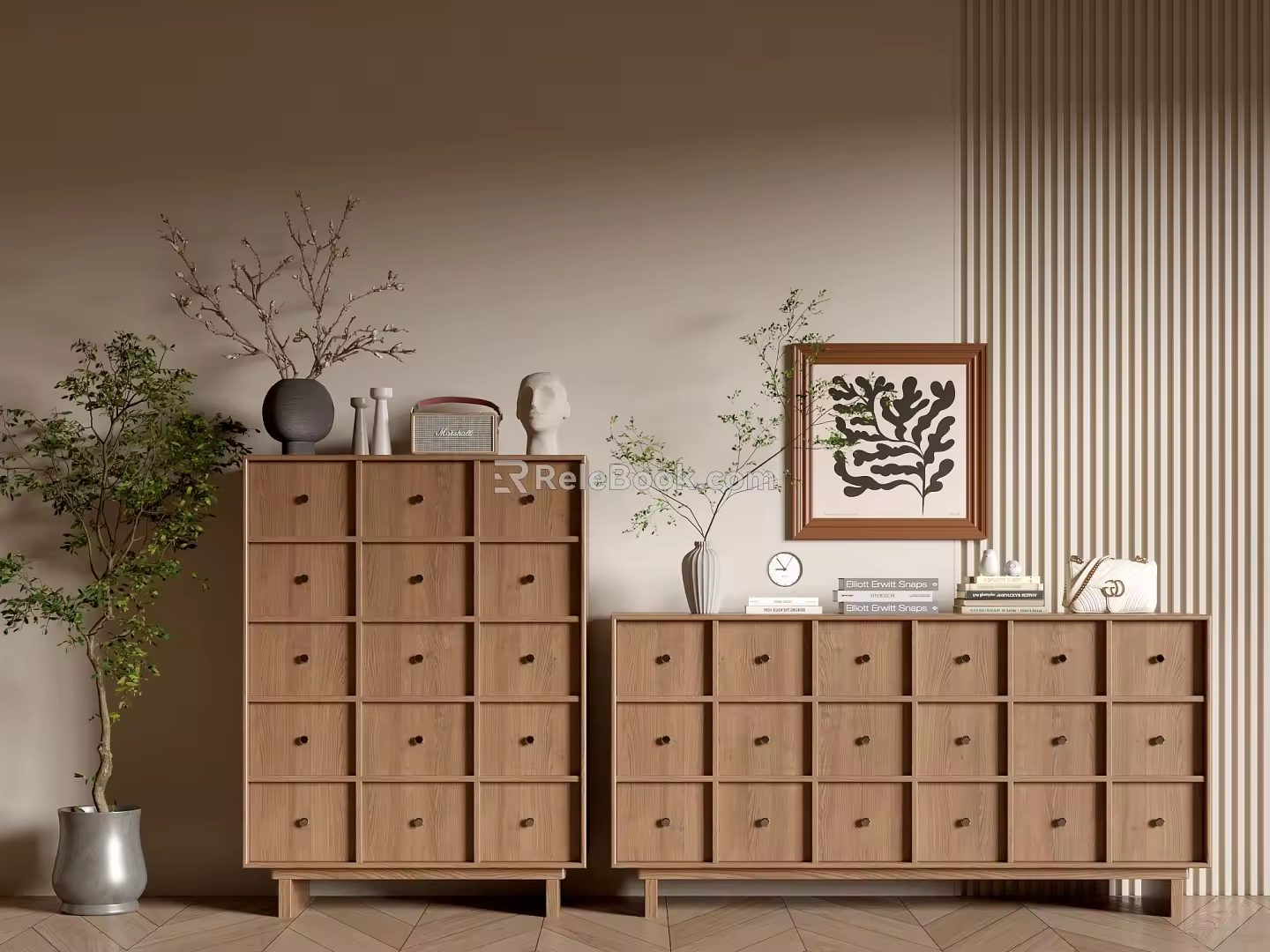Quite Ancient Style Side Cabinet Minimalist Style Cabinet Whole Cabinet Sideboard Cabinet Balcony Cabinet Locker Entrance Cabinet 3d model