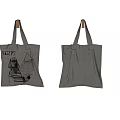 Stylish Tote Bags Featuring Solid Gray And Egyptian Sphinx Pyramid Designs 3d model