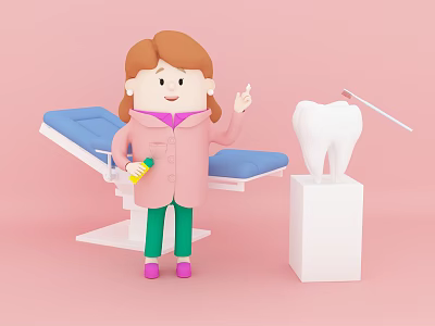 character cartoon 3d model