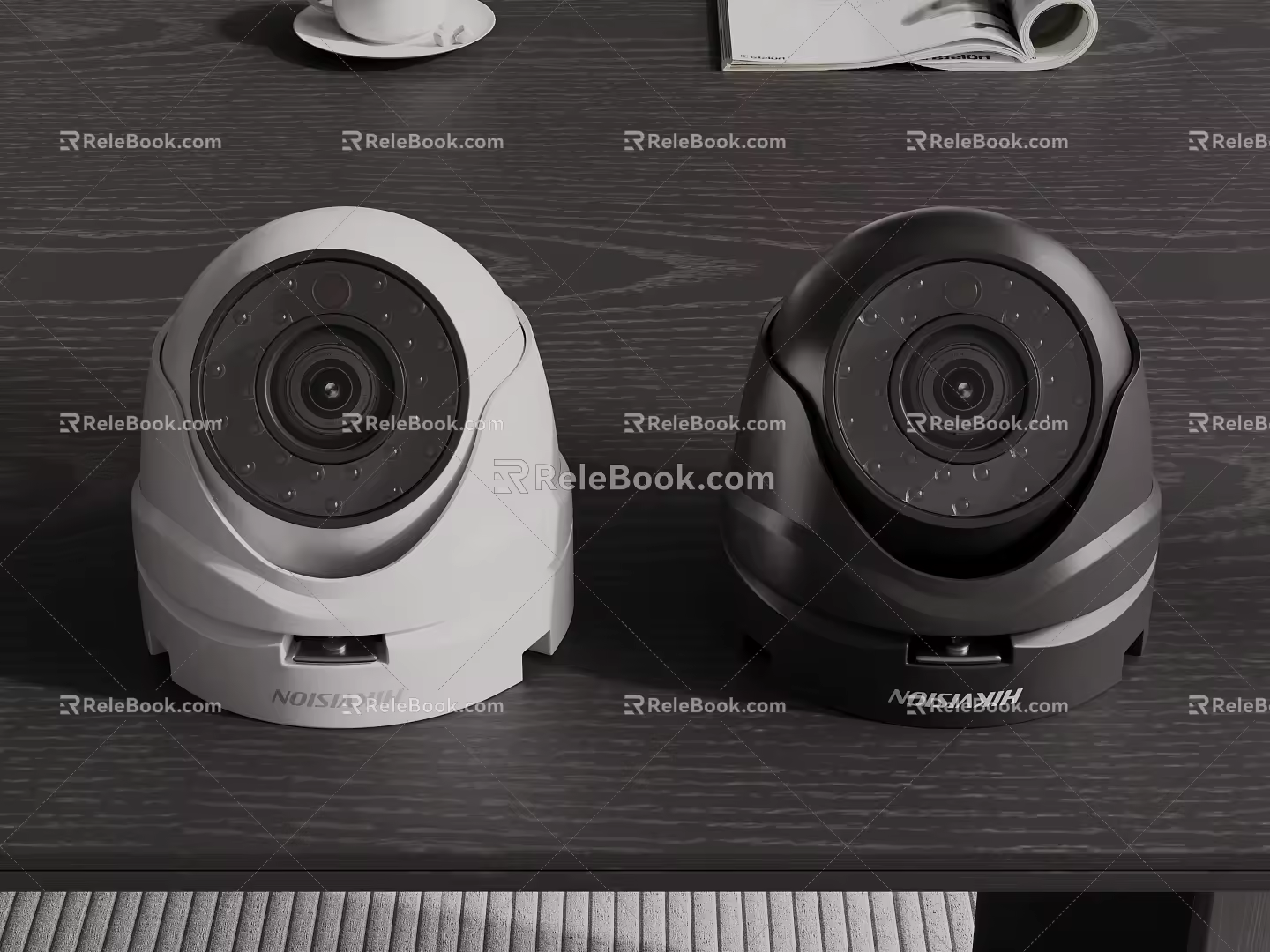 Modern security surveillance camera spherical camera monitor 3d model