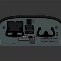 Advanced Ergonomic Control Panel With Digital Screen Joysticks And Control Buttons