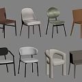 Stylish Modern Dining Chairs In Assorted Colors With Upholstered Seats And Metal Legs