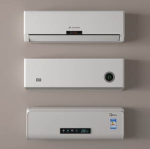 Modern wall-mounted air conditioner 3d model