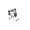 Sleek Black Bathroom Accessories Set With Soap Dispenser Tissue Holder Towel Racks And Trash Bin