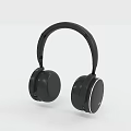 Black Over-Ear Headphones With Modern Sleek Design Round Ear Cups And Comfortable Headband
