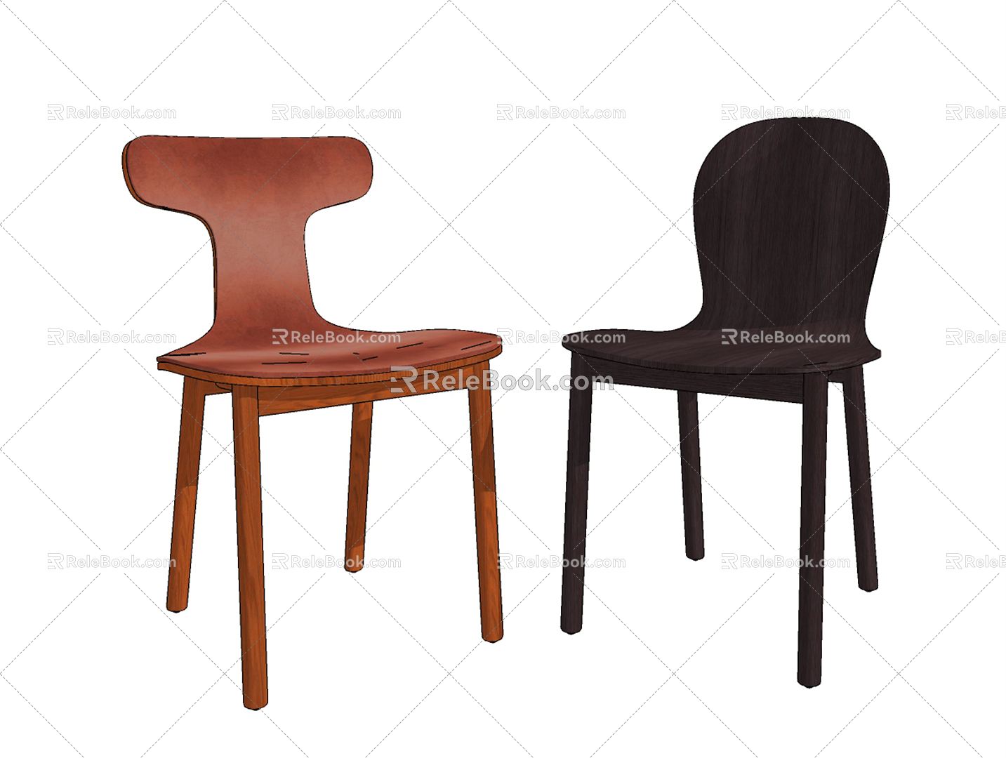 Modern single chair model