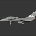 Light Gray Military Fighter Jet Model With Detailed Cockpit Landing Gear And Sleek Wings