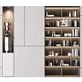 Modern bookcase 3d model