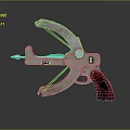 Crossbow Mechanical Crossbow Shift Bow and Arrow Shoot Far Equipment Weapons High-tech Crossbow 3d model