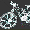 Modern Stylish Bicycle With Red Rimmed Wheels And Sleek Frame