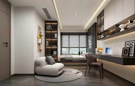Tatami Bedroom 3d model