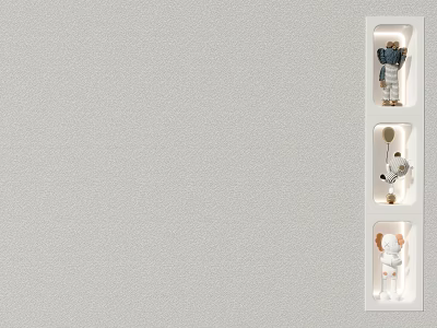 Modern paint texture paint art paint real stone paint net red doll 3d model