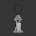Stainless Steel Electric Coffee Grinder With Transparent Hopper And Stable Base For Home Kitchen Use