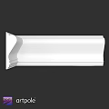 Architectural Component White Decorative Molding With Detailed Profile For Interior Use