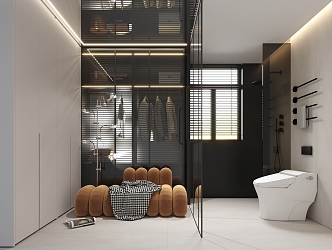 Modern Cloakroom 3d model